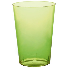 Copo Plastico Moon Cristal Verde Limão Transp. PS 230ml (50 Uds)