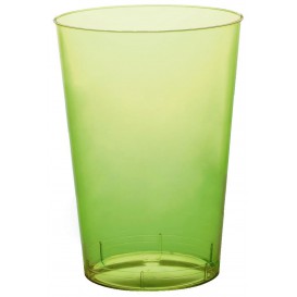 Copo Plastico Moon Cristal Verde Limão Transp. PS 230ml (1000 Uds)