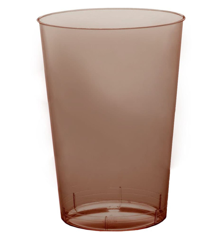 Copo Plastico Moon Cristal Marrom Transp. PS 230ml (50 Uds) Copo Plastico Moon Cristal Marrom Transp. PS 230ml (50 Uds)