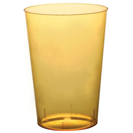 Copo Plastico Moon Cristal Amarelo Transp. PS 230ml (50 Uds)