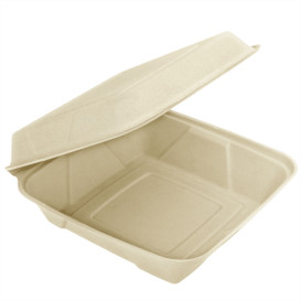 Embalagem Cana-de-açúcar 225x225x75mm (200 Uds)