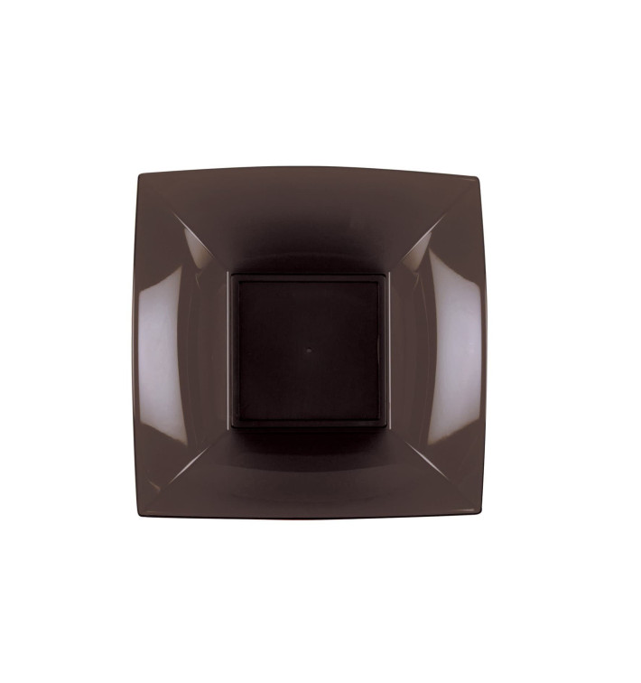 Prato Plastico Fundo Marrom Nice PP 180mm (300 Uds) Prato Plastico Fundo Marrom Nice PP 180mm (300 Uds)