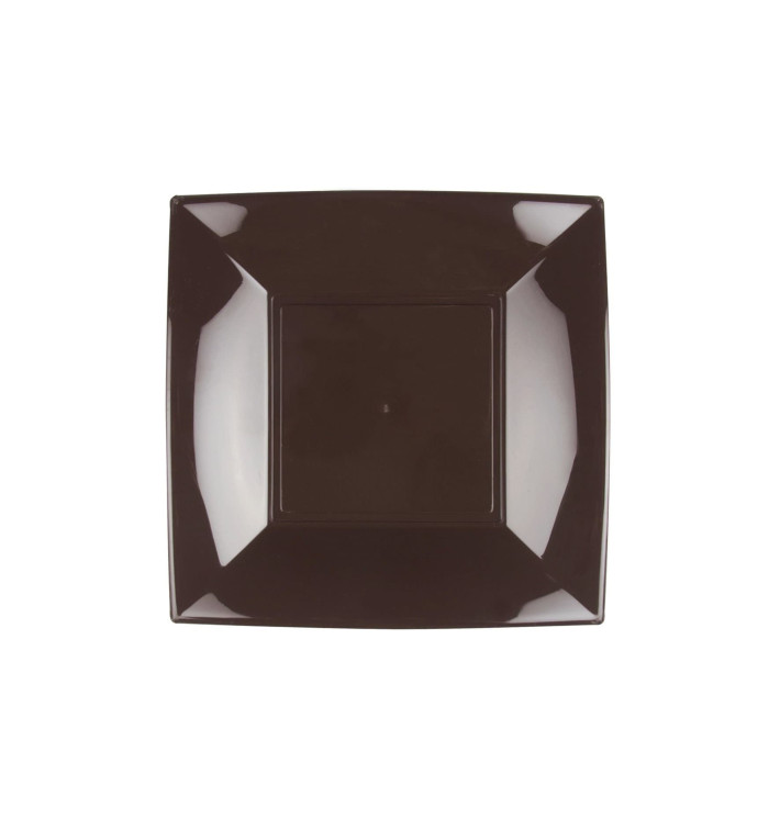 Prato Plastico Raso Marrom Nice PP 180mm (300 Uds) Prato Plastico Raso Marrom Nice PP 180mm (300 Uds)