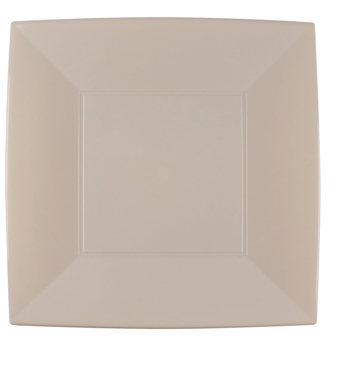 Prato Plastico Raso Bege Nice PP 290mm (144 Uds) Prato Plastico Raso Bege Nice PP 290mm (144 Uds)