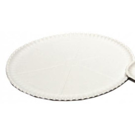 Prato Pizza de Cartão Branco Ø33cm (50 Uds)