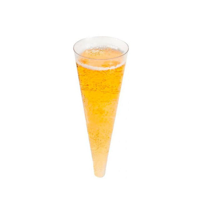 Copo Flute Plastico "Cone" Transp. 100ml (576 Unidades) Copo Flute Plastico "Cone" Transp. 100ml (576 Unidades)