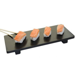 Bandeja de Bambu Preta 30x11x2,5cm (40 Uds)