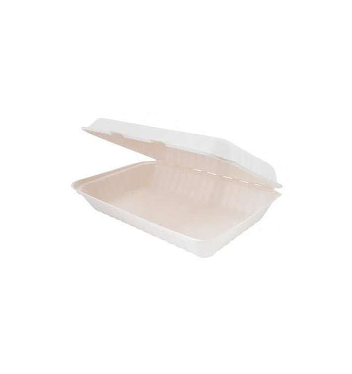 Embalagem cana-de-açúcar Branco 335x230x75mm (50 Uds) Embalagem cana-de-açúcar Branco 335x230x75mm (50 Uds)