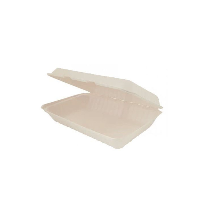 Embalagem Cana-de-açúcar Natural 335x230x75mm (50 Uds) Embalagem Cana-de-açúcar Natural 335x230x75mm (50 Uds)