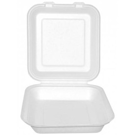 Embalagem Cana-de-açúcar Branco 20x18x5cm (200 Uds)