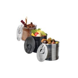 Lata de conserva Plastico Trans. 220ml Ø7,4x7cm (100 Uds)