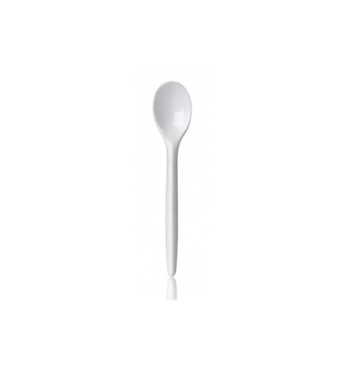 Colher Plastico Luxury Branco 125mm (100 Uds) Colher Plastico Luxury Branco 125mm (100 Uds)