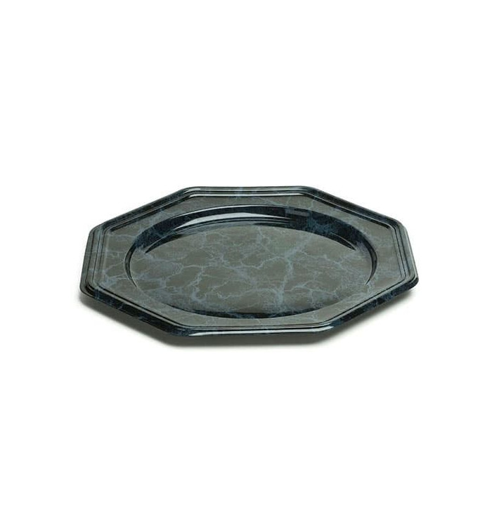 BaixoPrato Plastico Luxo Octog. Marmore 30 cm (50 Uds) BaixoPrato Plastico Luxo Octog. Marmore 30 cm (50 Uds)
