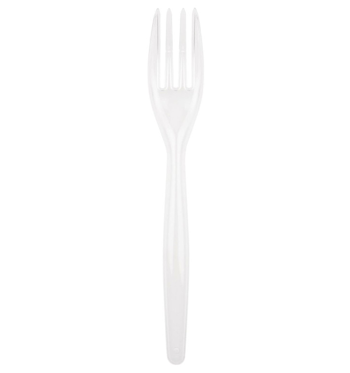Garfo de Plástico Easy PS Branco 180mm (500 Uds) Garfo de Plástico Easy PS Branco 180mm (500 Uds)