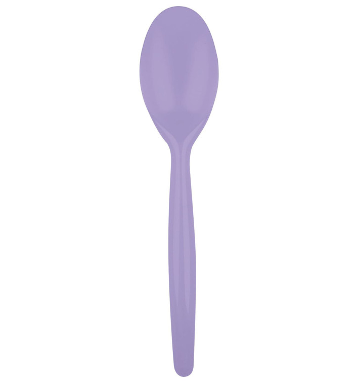 Colher de Plástico Easy PS Lilás 185mm (20 Uds) Colher de Plástico Easy PS Lilás 185mm (20 Uds)
