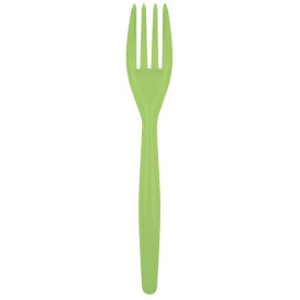Garfo de Plástico Easy PS Verde Lima 180 mm (500 Uds)