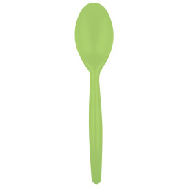Colher de Plástico Easy PS Verde Lima 185mm (20 Uds)