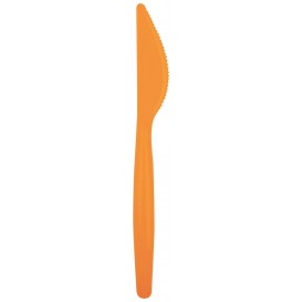 Faca de Plástico Easy PS laranja 185mm (20 Uds)