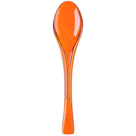 Colher de Plástico Fly Laranja Trans. 145mm (50 Uds)