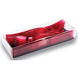 Conjunto Talheres Garfo, Faca Colher Framboesa (1 Conjunto)
