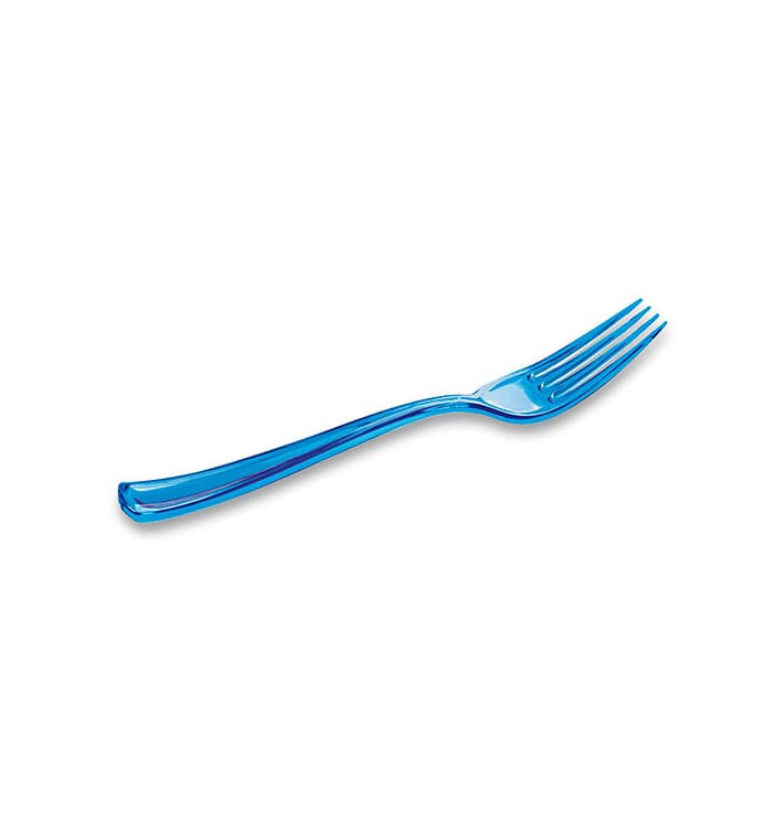 Garfo de Plastico Premium Turquesa 190mm (180 Uds) Garfo de Plastico Premium Turquesa 190mm (180 Uds)