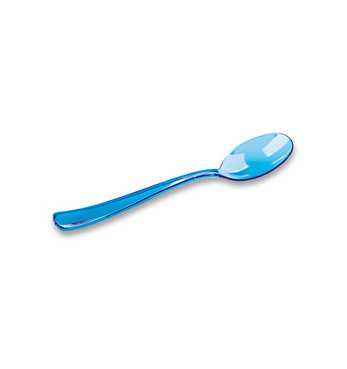 Colher de Plastico Premium Turquesa 160mm (10 Uds) Colher de Plastico Premium Turquesa 160mm (10 Uds)