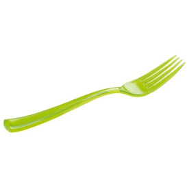 Garfo de Plastico Premium Verde 190mm (10 Uds)