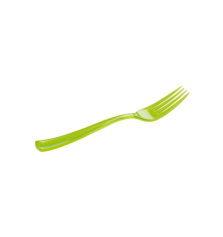 Garfo de Plastico Premium Verde 190mm (10 Uds) Garfo de Plastico Premium Verde 190mm (10 Uds)