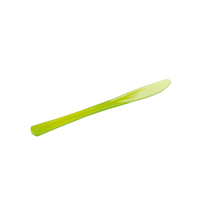 Faca de Plastico Premium Verde 200mm (10 Uds) Faca de Plastico Premium Verde 200mm (10 Uds)