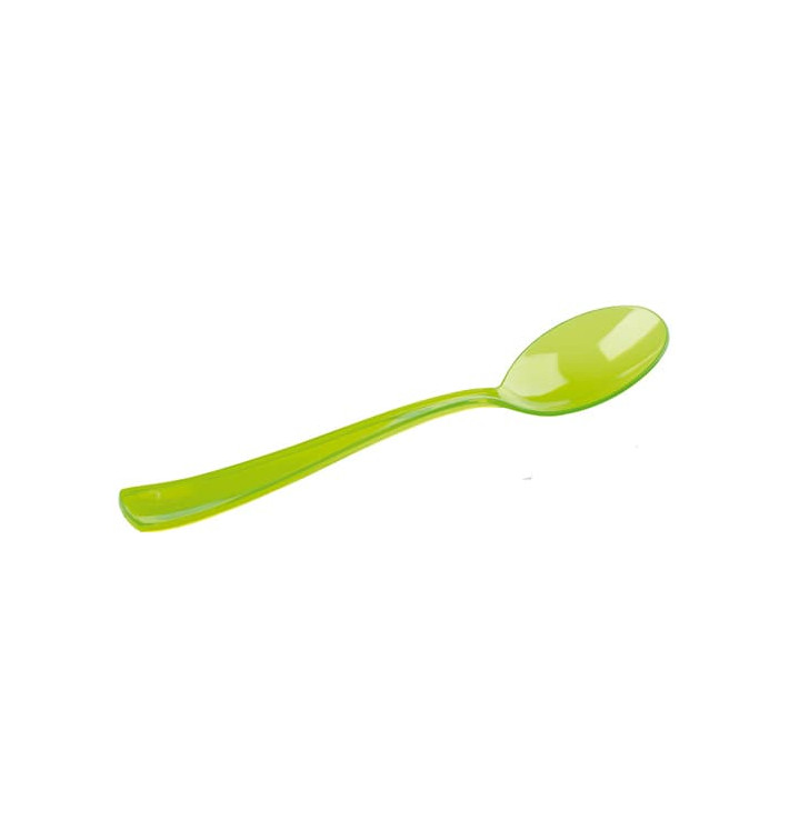Colher de Plastico Premium Verde 160mm (180 Uds) Colher de Plastico Premium Verde 160mm (180 Uds)