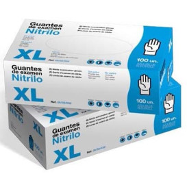 Luvas de Nitrilo sem Talco Azul Medida XL 3,5g (1000 Uds)