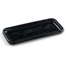 Bandeja Plastico Luxo Retang. Marmore 35x16cm (5 Uds)