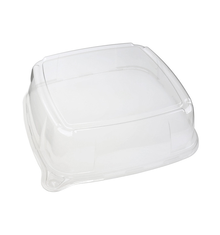 Tampa Plastico Trasparente Bandeja 27x27x8cm (5 Uds)