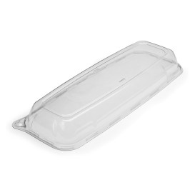 Tampa Plastico Trasp. Bandeja 17x45x5cm (4 Uds)