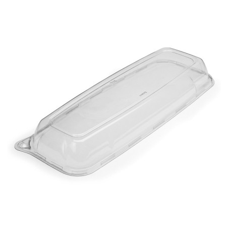 Tampa Plástico Trasp. Bandeja 22x56x6cm (4 Uds)