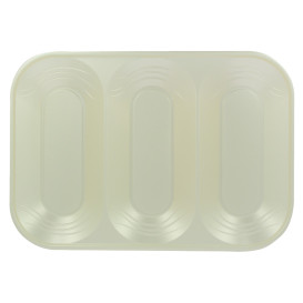 Bandeja Plastico PP "X-Table" 3C Pérola 330x230mm (2 Unidades)