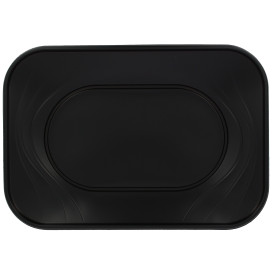 Bandeja Plastico PP "X-Table" Preto 330x230mm (2 Unidades)