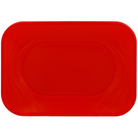 Bandeja Plastico "X-Table" Vermelho PP 330x230mm (60 Unidades)