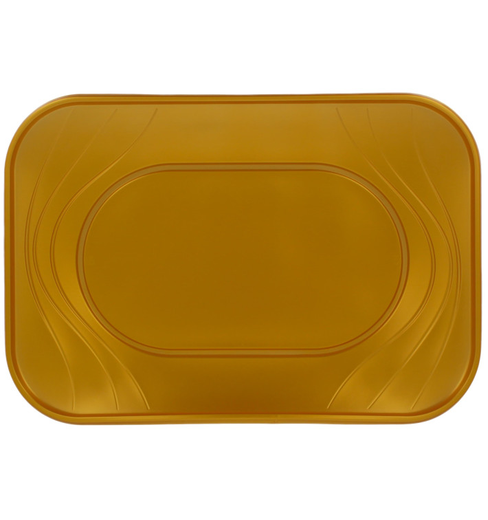 Bandeja Plastico PP "X-Table" Ouro 330x230mm (2 Unidades) Bandeja Plastico PP "X-Table" Ouro 330x230mm (2 Unidades)
