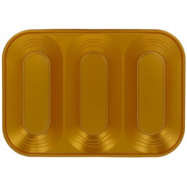 Bandeja Plastico PP "X-Table" 3C Ouro 330x230mm (2 Unidades)