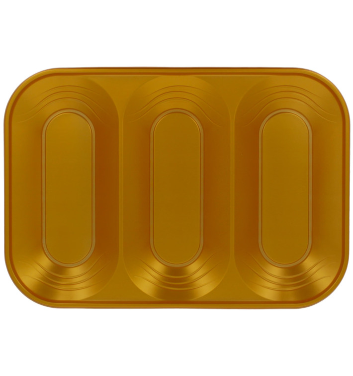 Bandeja Plastico PP "X-Table" 3C Ouro 330x230mm (2 Unidades) Bandeja Plastico PP "X-Table" 3C Ouro 330x230mm (2 Unidades)