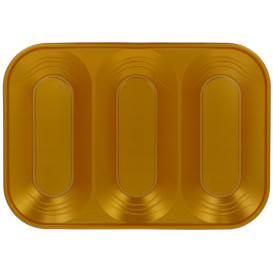 Bandeja Plastico PP "X-Table" 3C Ouro 330x230mm (30 Unidades)