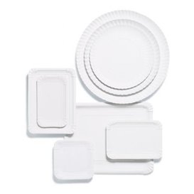 Bandeja de Cartão Rectangular Branca 18x24 cm (800 Uds)