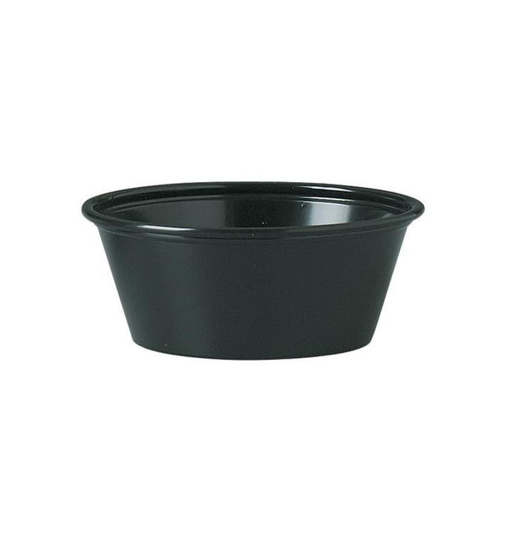 Copo para Molhos PS Preto 44ml Ø6,6cm (2500 Uds) Copo para Molhos PS Preto 44ml Ø6,6cm (2500 Uds)