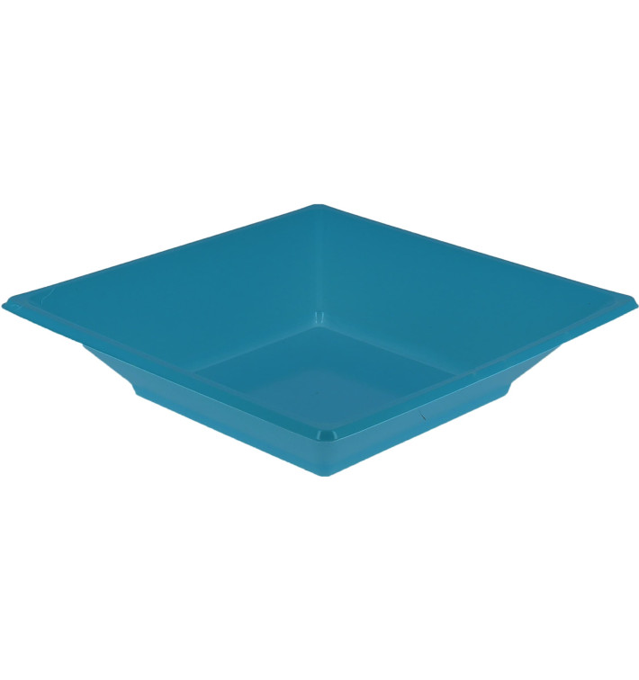 Prato Fundo Quadrado Plástico Turquesa 170mm (750 Uds) Prato Fundo Quadrado Plástico Turquesa 170mm (750 Uds)