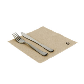 Guardanapos Papel Kraft 2F Ponta-Ponta 33x33cm (50 Uds)