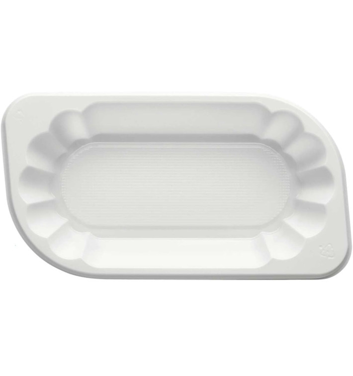 Bandeja Plastico PS Branco 175x95x30mm 250ml (1500 Uds) Bandeja Plastico PS Branco 175x95x30mm 250ml (1500 Uds)