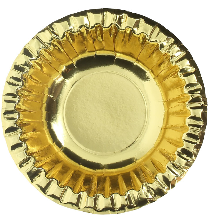 Tigela de Cartão "Party" Ouro Ø160mm (6 Unidades) Tigela de Cartão "Party" Ouro Ø160mm (6 Unidades)