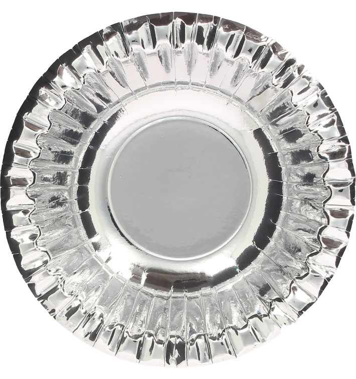 Tigela de Cartão "Party" Prata Ø160mm (6 Unidades) Tigela de Cartão "Party" Prata Ø160mm (6 Unidades)