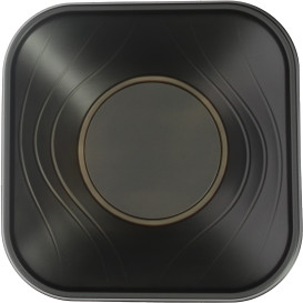 Tigela Plastico PP "X-Table" Preto 18x18cm (8 Uds)